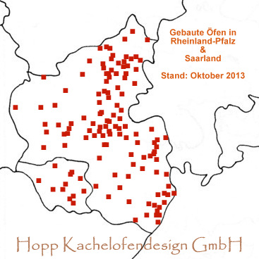 Kamin & Ofen Shop Hopp im Bundesland Rheinland Pfalz und dem Saarland